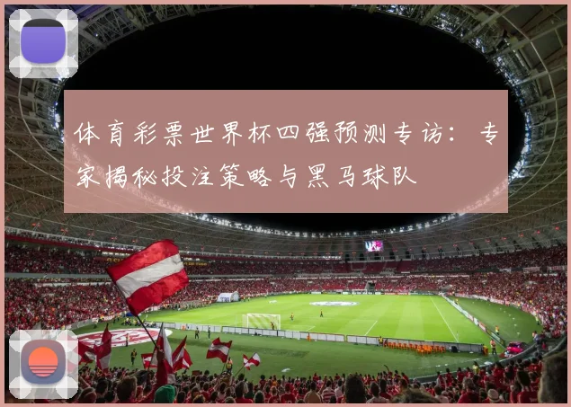 体育彩票世界杯四强预测专访：专家揭秘投注策略与黑马球队