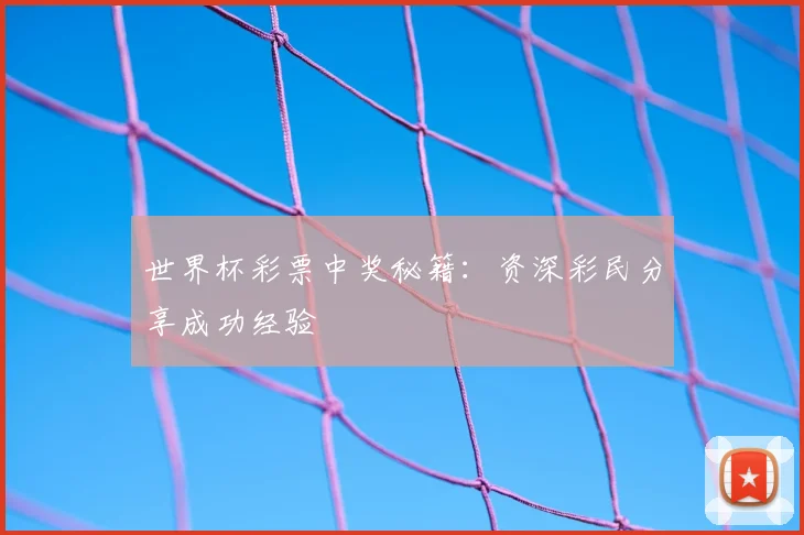 世界杯彩票中奖秘籍：资深彩民分享成功经验